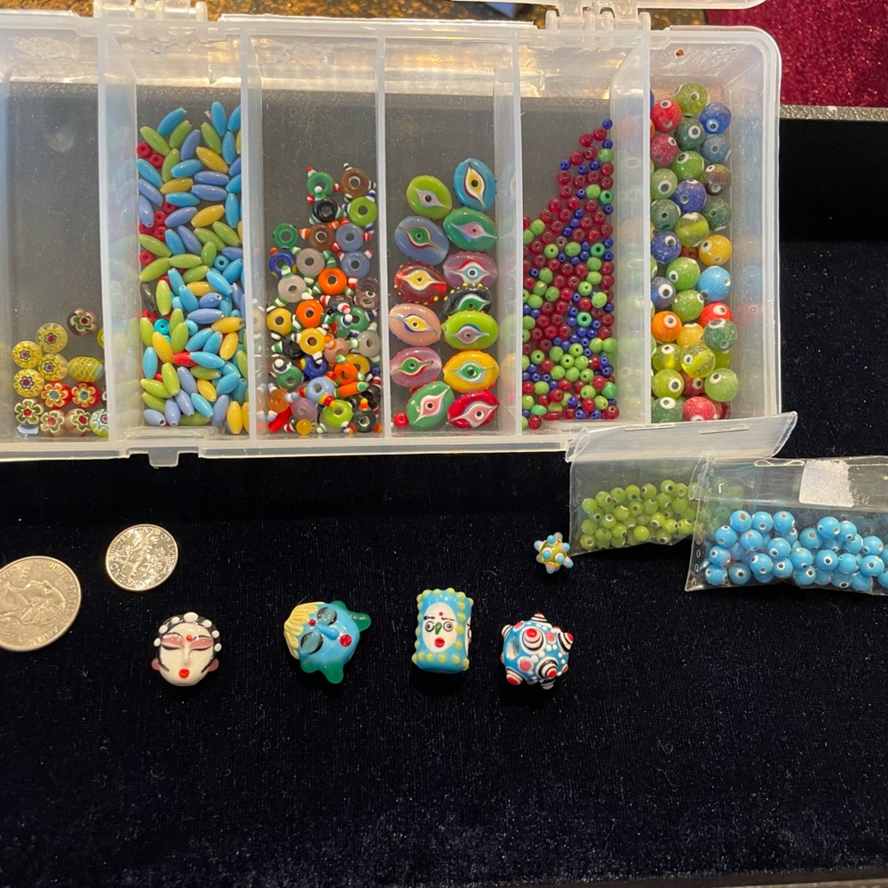 Colorful Glass Bead Collection